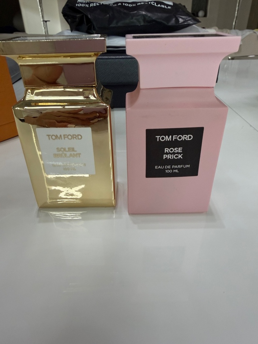 Tom Ford Rose Prick and Soleil Brûlant Duo - Pink & Gold Bottles